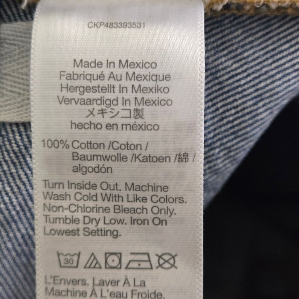 Madewell Low Slung Baggy Jeans Button Fly 5 Pockets Hamburg Wash Tall Size 29T - Picture 13 of 14